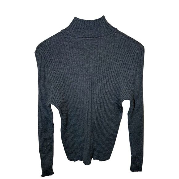 Vtg Nordstrom Preview SZ L Womens 100% Merino Mock Turtleneck Sweater Career - Picture 2 of 10